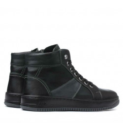 Men boots 4107 black+gray