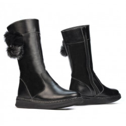 Children knee boots 3011 black