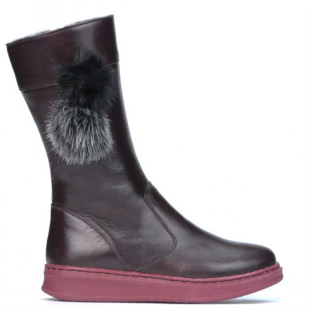 Children knee boots 3011 bordo