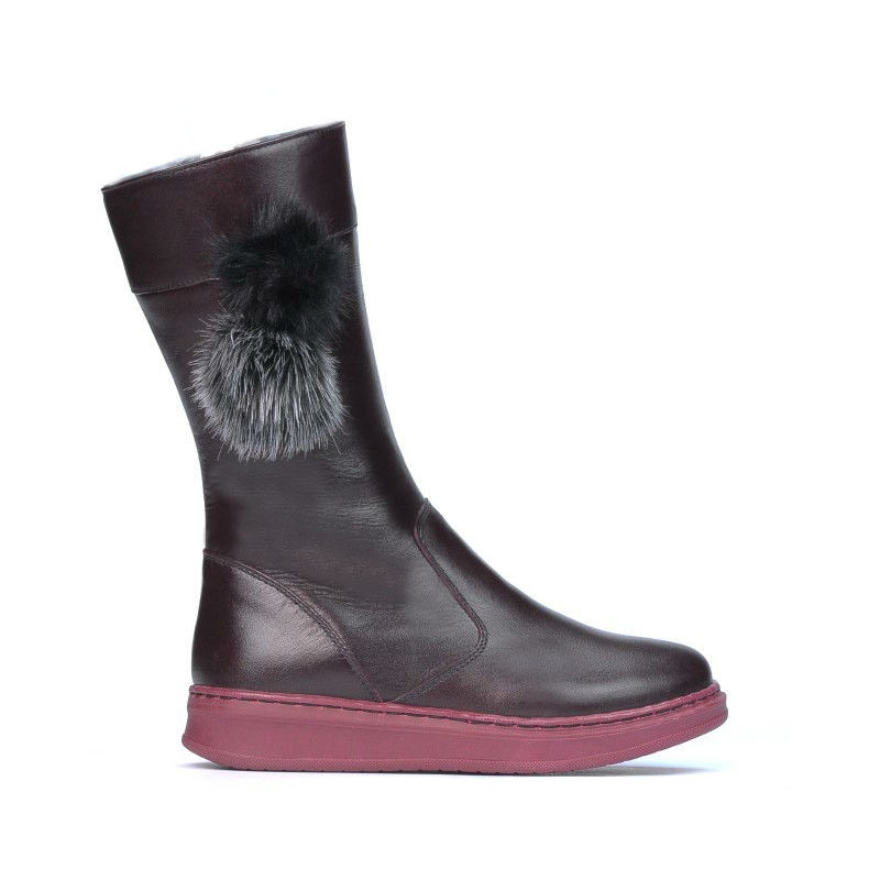 Children knee boots 3011 bordo