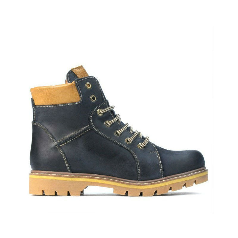 Teenagers boots 439-1 tuxon indigo+brown