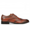 Men stylish, elegant, casual shoes 874 a cognac