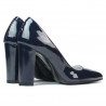 Women stylish, elegant shoes 1261 patent indigo
