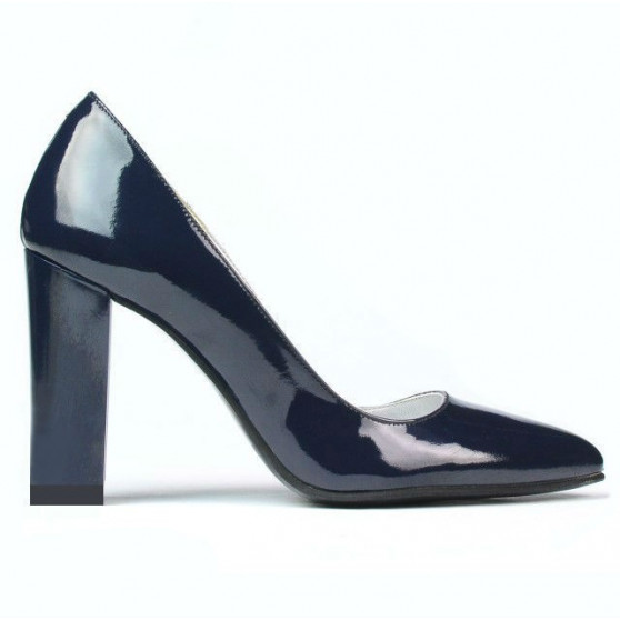 Women stylish, elegant shoes 1261 patent indigo