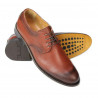 Men stylish, elegant shoes 839 a cognac