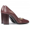 Women stylish, elegant shoes 1269 piton bordo