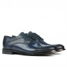 Men stylish, elegant shoes 879 a indigo