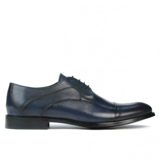 Men stylish, elegant shoes 879 a indigo