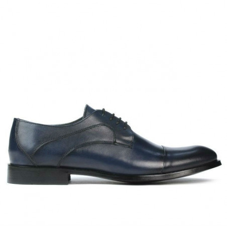 Men stylish, elegant shoes 879 a indigo