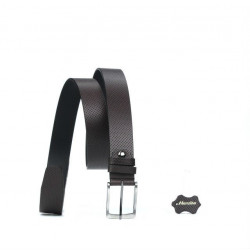 Men belt 25bp brown perforat