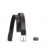 Men belt 25bp brown perforat