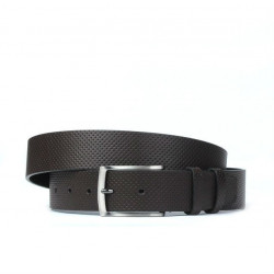Men belt 25bp brown perforat