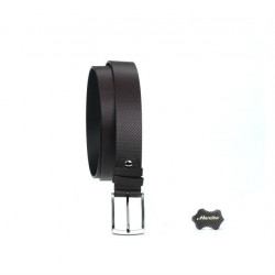 Men belt 25bp brown perforat