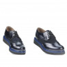 Women casual shoes 663-1 patent indigo combined
