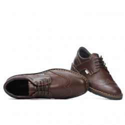 Men casual shoes (large size) 7204m brown