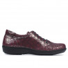 Women casual shoes 698 bordo pearl