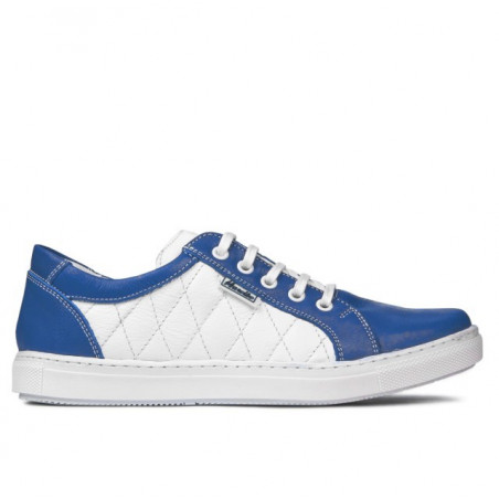 Women sport shoes 648 indigo+white