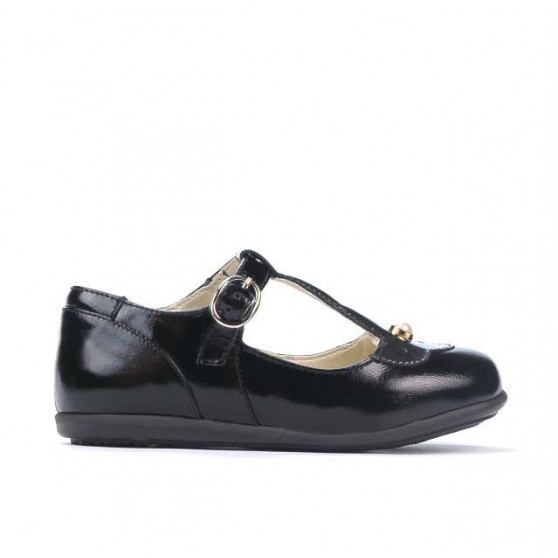 Small children shoes 63c patent black combined
