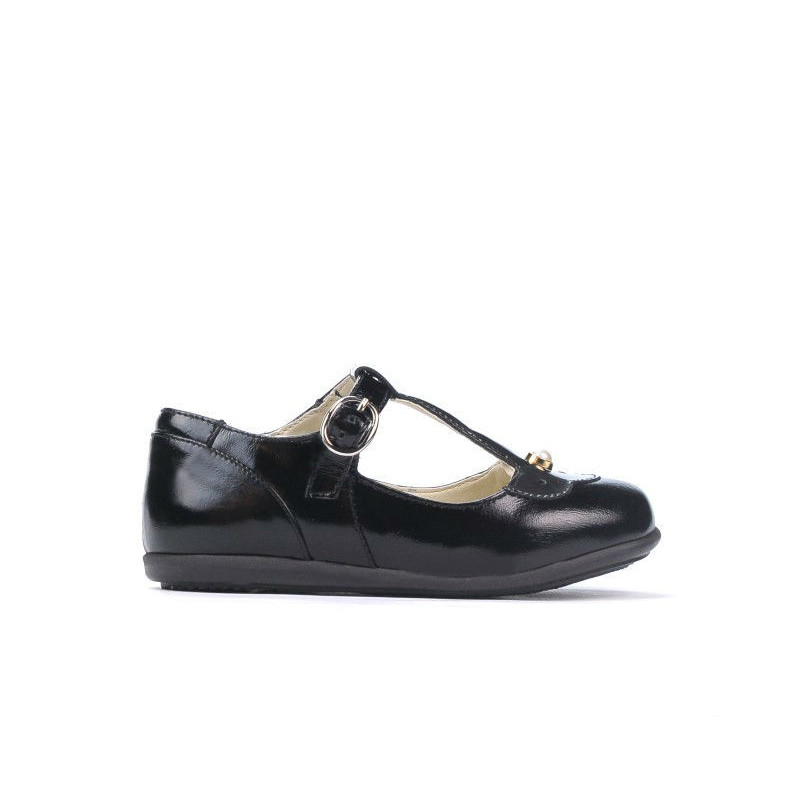 Small children shoes 63c patent black combined