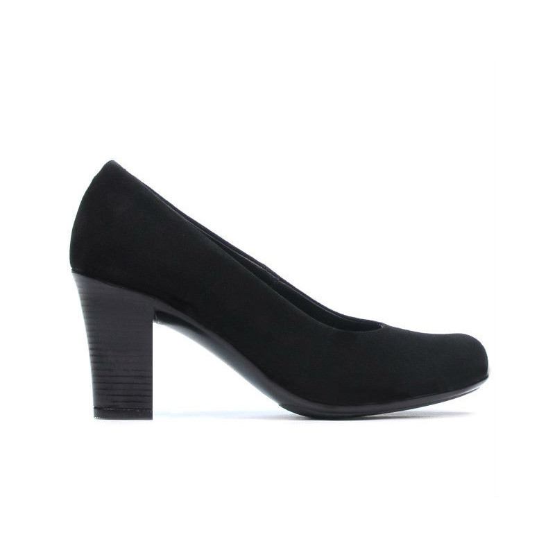 Women stylish, elegant, casual shoes 643 black velour