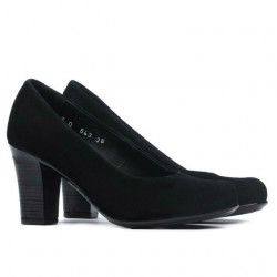Women stylish, elegant, casual shoes 643 black velour