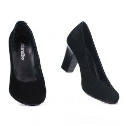 Women stylish, elegant, casual shoes 643 black velour