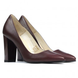 Women stylish, elegant shoes 1261 bordo