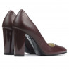 Women stylish, elegant shoes 1261 bordo