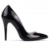 Women stylish, elegant shoes 1241 patent black