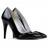 Women stylish, elegant shoes 1241 patent black