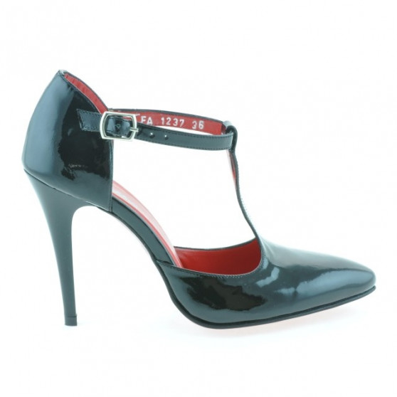 Women sandals 1237 patent black