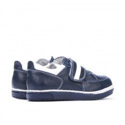Small children shoes 64c indigo+white