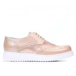 Women casual shoes 663-2 pudra pearl combined