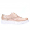 Women casual shoes 663-2 pudra pearl combined