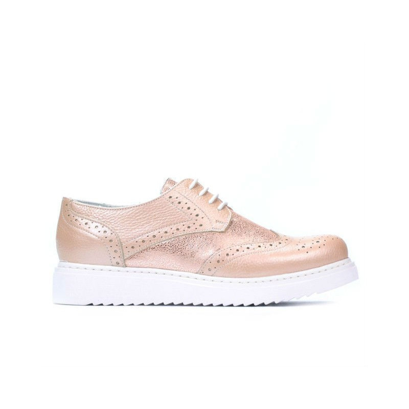 Women casual shoes 663-2 pudra pearl combined