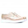 Women casual shoes 663-2 pudra pearl combined