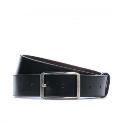 Men belt 09b bicolored black+brown