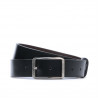 Men belt 09b bicolored black+brown