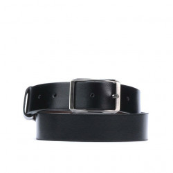 Men belt 09b bicolored black+brown