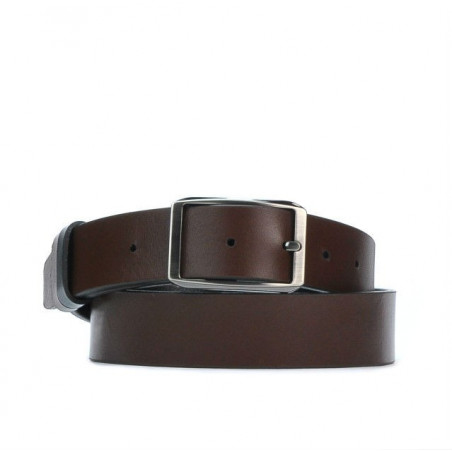 Men belt 09b bicolored black+brown