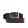 Men belt 09b bicolored black+brown