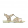 Small children sandals 53c patent ivory