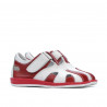 Small children shoes 07-1c red+white