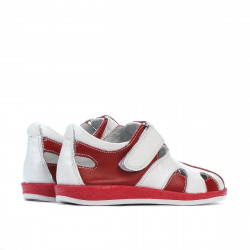 Small children shoes 07-1c red+white