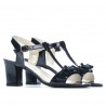 Women sandals 1257 patent indigo pearl