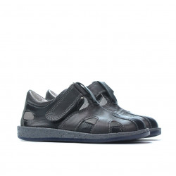 Small children shoes 07-1c indigo+gray