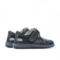 Small children shoes 07-1c indigo+gray