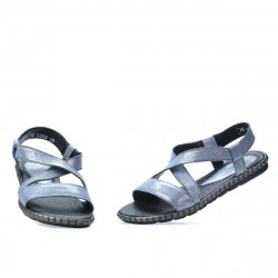 Women sandals 5050 bleu argento