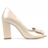 Women sandals 1271 beige pearl