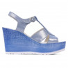 Women sandals 5054 bleu argento